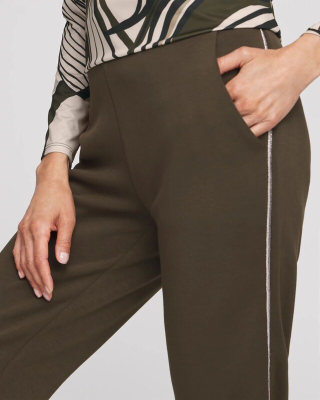 Zenergy Caviar Bead Scuba Ankle Pants - image 4